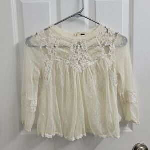 Free People Lace Blouse